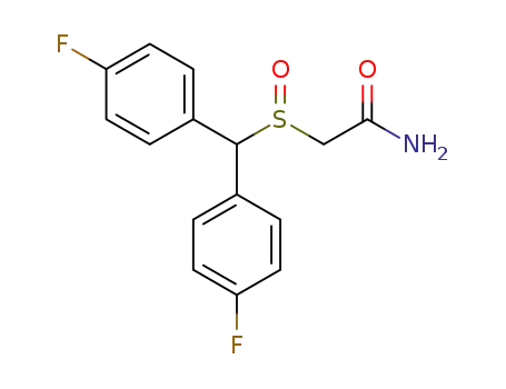 Molecular Structure of 90280-13-0 (Acetamide, 2-[[bis(4-fluorophenyl)methyl]sulfinyl]-)