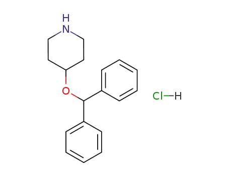 Piperidine,4-(diphenylmethoxy)-, hydrochloride (1:1)