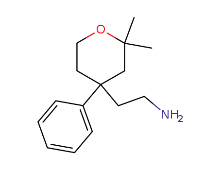 Molecular Structure of 126317-99-5 (2-(2,2-DIMETHYL-4-PHENYL-TETRAHYDRO-PYRAN-4-YL)-ETHYLAMINE)