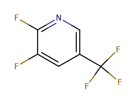Molecular Structure of 89402-42-6 (2,3-DIFLUORO-5-(TRIFLUOROMETHYL)PYRIDINE)