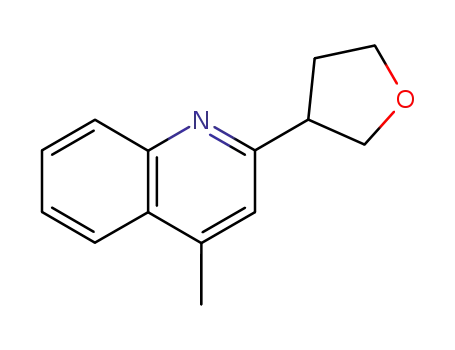 Molecular Structure of 87991-97-7 (Quinoline, 4-methyl-2-(tetrahydro-3-furanyl)-)