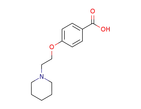 Molecular Structure of 89407-98-7 (4-(2-piperdinylethoxy)benzoic acid hydrochloride)