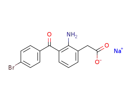 Benzeneacetic acid,2-amino-3-(4-bromobenzoyl)-, sodium salt (1:1)