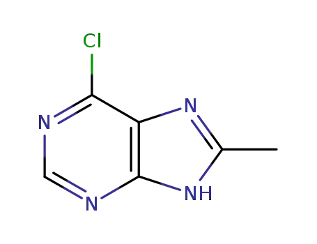 Molecular Structure of 92001-52-0 (6-CHLORO-8-METHYL-PURINE)