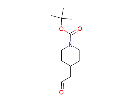 Molecular Structure of 142374-19-4 (4-(2-oxoethyl)piperidine-1-carboxylic acid,tert-butyl ester)