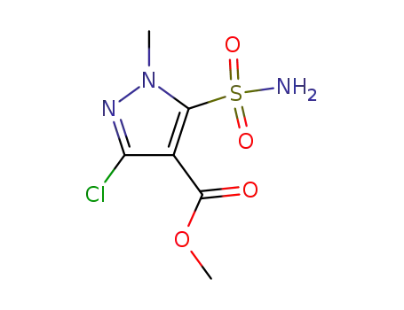 1H-Pyrazole-4-carboxylicacid, 5-(aminosulfonyl)-3-chloro-1-methyl-, methyl ester