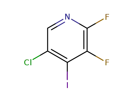 Molecular Structure of 406676-26-4 (5-Chloro-2,3-difluoro-4-iodopyridine)