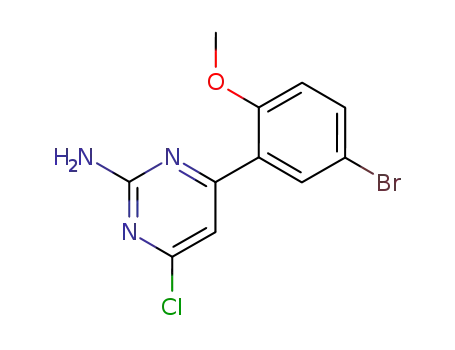 2-Pyrimidinamine, 4-(5-bromo-2-methoxyphenyl)-6-chloro-