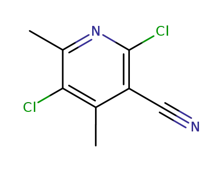 Molecular Structure of 91591-63-8 (2,5-DICHLORO-4,6-DIMETHYLNICOTINONITRILE)