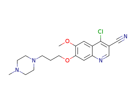 3-Quinolinecarbonitrile,  4-chloro-6-methoxy-7-[3-(4-methyl-1-piperazinyl)propoxy]-