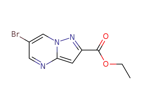 Molecular Structure of 1005209-42-6 (Methyl 6-bromopyrazolo[1,5-a]pyrimidine-2-carboxylate)
