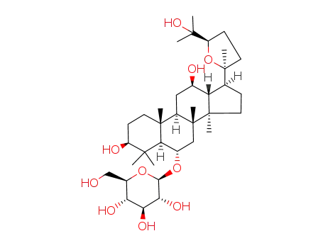 (3b,6a,12b,24R)-3,12,25-Trihydroxy-20,24-epoxydammaran-6-yl b-D-glucopyranoside