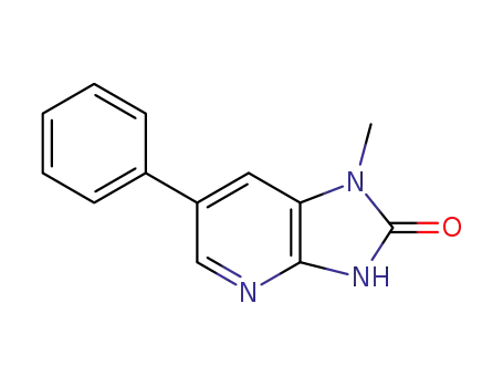 Molecular Structure of 120889-04-5 (2-HYDROXY-1-METHYL-6-PHENYLIMIDAZO[4,5-B]PYRIDINE)