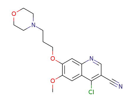 3-Quinolinecarbonitrile, 4-chloro-6-methoxy-7-[3-(4-morpholinyl)propoxy]-