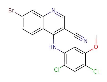3-Quinolinecarbonitrile,
7-bromo-4-[(2,4-dichloro-5-methoxyphenyl)amino]-