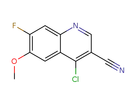 4-CHLORO-7-FLUORO-6-METHOXY-QUINOLINE-3-CARBONITRILE