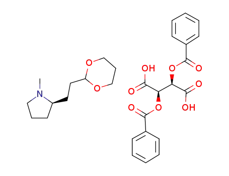 (2R)-2-[2-(1,3-dioxan-2yl)ethyl]-1-methylpyrrolidine (2R,3R)-2,3-bis(benzyloxy)succinic acid