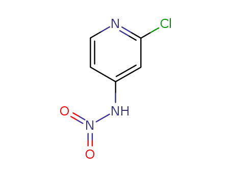 Molecular Structure of 14432-13-4 (2-CHLORO-4-N-NITRO(AMINOPYRIDINE))