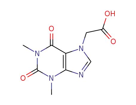 Molecular Structure of 652-37-9 (Theophylline-7-acetic acid)