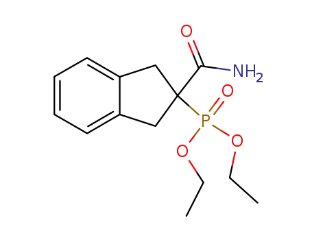 Phosphonic acid, [2-(aminocarbonyl)-2,3-dihydro-1H-inden-2-yl]-,
diethyl ester
