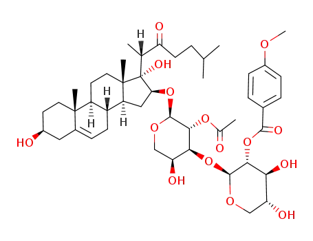 Cholest-5-en-22-one,16-[[2-O-acetyl-3-O-[2-O-(4-methoxybenzoyl)-b-D-xylopyranosyl]-a-L-arabinopyranosyl]oxy]-3,17-dihydroxy-, (3b,16b)-