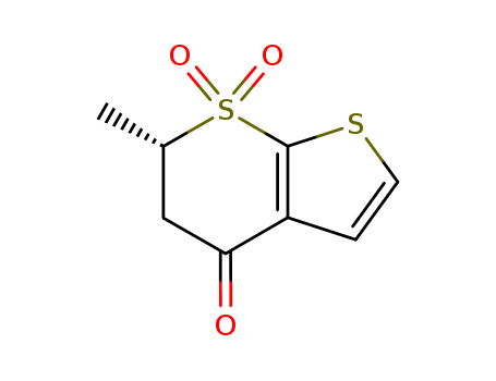 5,6-dihydro-6-methyl-, 7,7-dioxide, (6S) 4H-Thieno[2,3-b]thiopyran-4-one,CAS No.148719-91-9
