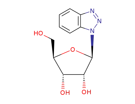 Molecular Structure of 22596-06-1 (1-pentofuranosyl-1H-benzotriazole)