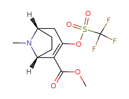 8-Azabicyclo[3.2.1]oct-2-ene-2-carboxylic acid,
8-methyl-3-[[(trifluoromethyl)sulfonyl]oxy]-, methyl ester, (1R,5S)-