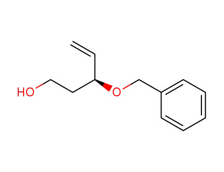 Molecular Structure of 184376-29-2 (4-Penten-1-ol, 3-(phenylmethoxy)-, (S)-)