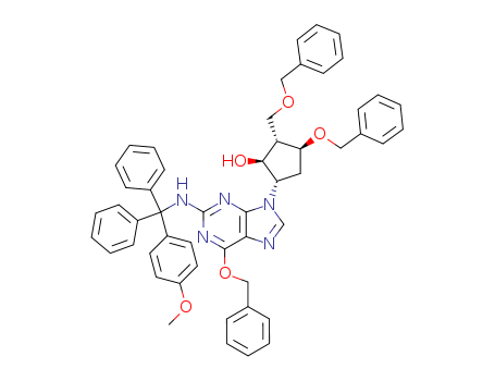 (2R,3S,5S)-3-(Benzyloxy)-5-[2-[[(4-methoxyphenyl)diphenylmethyl]amino]-6-(phenylmethoxy)-9H-purin-9-yl]-2-(benzyloxymethyl)cyclopentanol(142217-78-5)