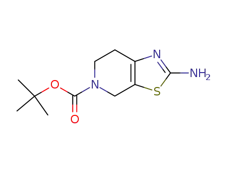 Molecular Structure of 365996-05-0 (TERT-BUTYL 2-AMINO-6,7-DIHYDROTHIAZOLO[5,4-C]PYRIDINE-5(4H)-CARBOXYLATE)