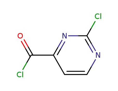 Molecular Structure of 149849-93-4 (4-Pyrimidinecarbonyl chloride, 2-chloro- (9CI))
