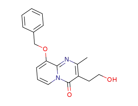 Molecular Structure of 1008796-22-2 (9-(benzyloxy)-3-(2-hydroxyethyl)-2-Methyl-4H-pyrido[1,2-a]pyriMidin-4-one)