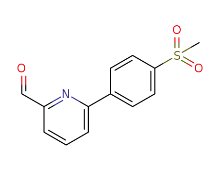 2-PYRIDINECARBOXALDEHYDE, 6-[4-(METHYLSULFONYL)PHENYL]-