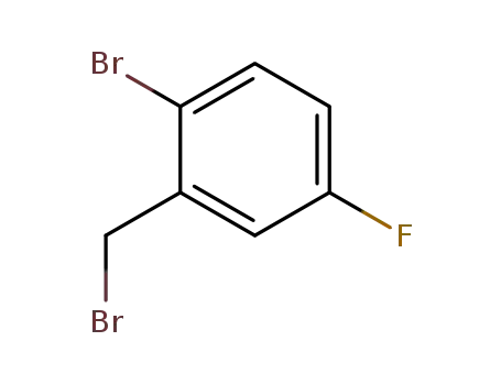 Molecular Structure of 112399-50-5 (2-Bromo-5-fluorobenzyl bromide)