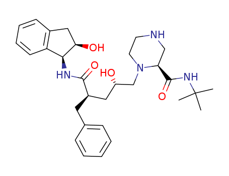 [1(1S,2R),5(S)]-2,3,5-Trideoxy-N-(2,3-dihydro-2-hydroxy-1H-inden-1-yl)-5-[2-[[(1,1-dimethylethyl)amino]carbonyl]-1-piperazinyl]-2-(phenylmethyl)-D-erythro-pentonamide