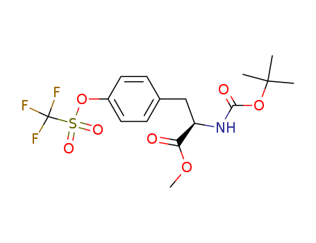 D-Tyrosine, N-[(1,1-dimethylethoxy)carbonyl]-, methyl ester,trifluoromethanesulfonate (ester)