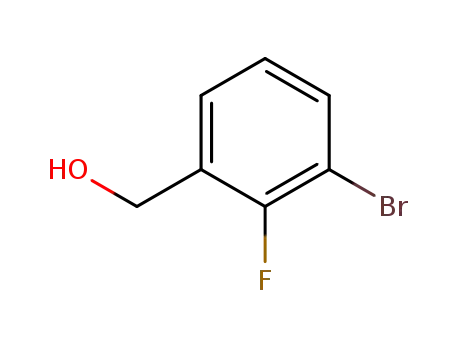 Molecular Structure of 261723-32-4 ((3-bromo-2-fluorophenyl)methanol)