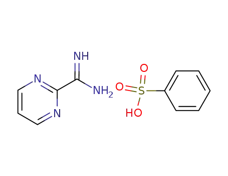 Molecular Structure of 16879-48-4 (2-Pyrimidinecarboximidamidemonobenzenesulfonate)