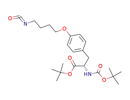 L-Tyrosine, N-[(1,1-dimethylethoxy)carbonyl]-O-(4-isocyanatobutyl)-,
1,1-dimethylethyl ester