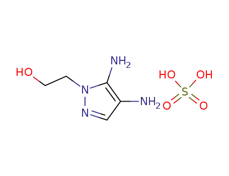 Molecular Structure of 155601-30-2 (4,5-Diamino-1-(2-hydroxyethyl)pyrazole sulfate)