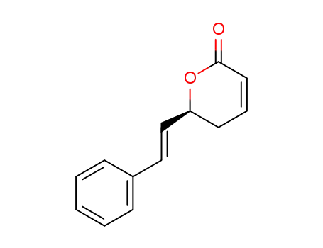 2H-Pyran-2-one, 5,6-dihydro-6-[(1E)-2-phenylethenyl]-, (6S)-