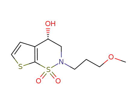 (4S)-3,4-Dihydro-2-(3-methoxypropyl)-2H-thieno[3,2-e]-1,2-thiazin-4-ol 1,1-Dioxide