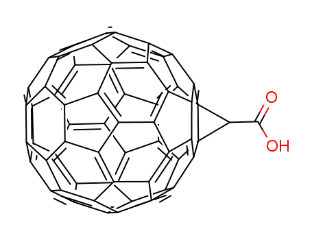 Molecular Structure of 155116-19-1 ((1,2-METHANOFULLERENE C60)-61-CARBOXYLIC ACID)