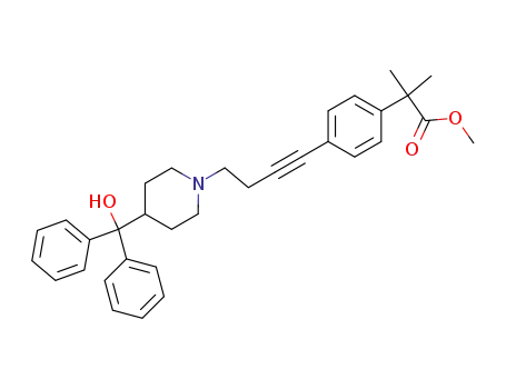 4-[4-[4-(하이드록시디페닐메틸)-1-피페리디닐]-1-부틴-1-일]-α,α-디메틸-벤젠아세트산 메틸 에스테르