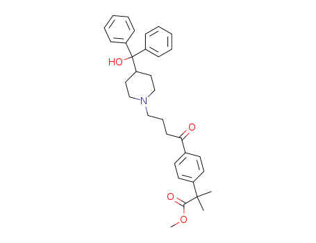 2-[4-[4-[4-(Hydroxydiphenylmethyl)-1-piperidinyl]-1-oxobutyl]phenyl]-2,2-dimethylacetic acid methyl ester                                                                                               