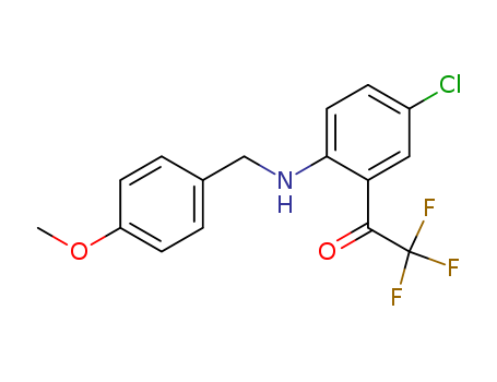 4-Chloro-N-(4-methoxybenzyl)-2-(trifluoroacetyl)aniline cas no. 173676-54-5 98%