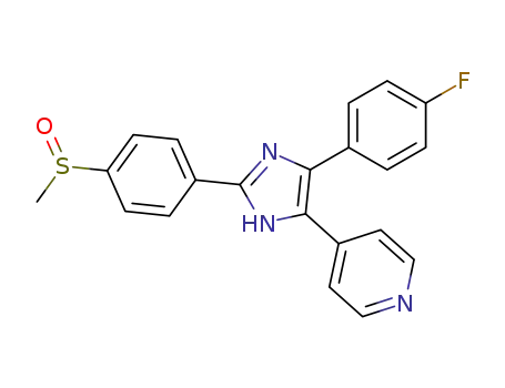 Pyridine,4-[4-(4-fluorophenyl)-2-[4-(methylsulfinyl)phenyl]-1H-imidazol-5-yl]-