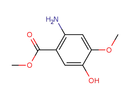 Molecular Structure of 50413-44-0 (Methyl 2-amino-5-hydroxy-4-methoxybenzoate)