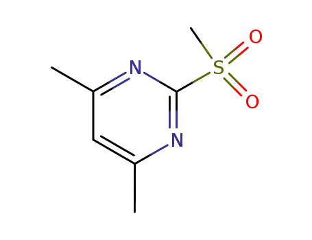 Molecular Structure of 35144-22-0 (4,6-Dimethyl-2-methylsulfonylpyrimidine)